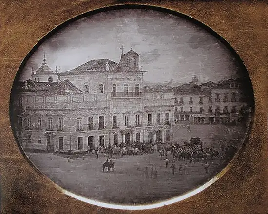 a primeira fotografia brasileira registrada por Louis Compte em janeiro de 1840