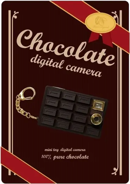 imagem da caixa da câmera-chocolate